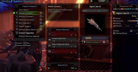 augment weapons mhw|Augmentations and Upgrades .